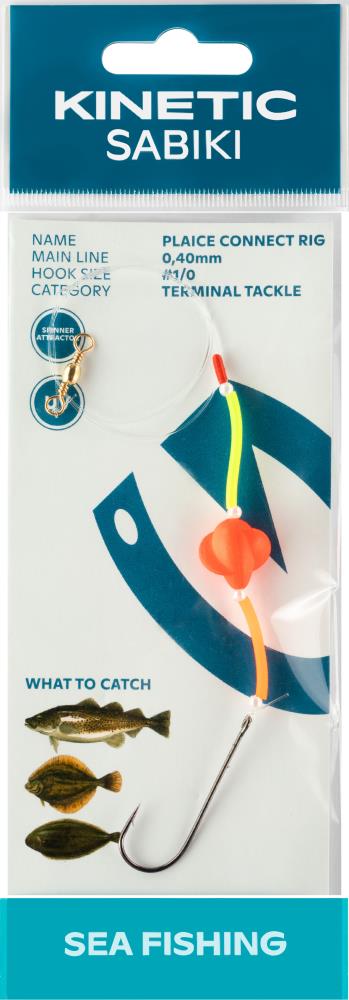 Kinetic Sabiki Plaice Connect 1/0 - Red