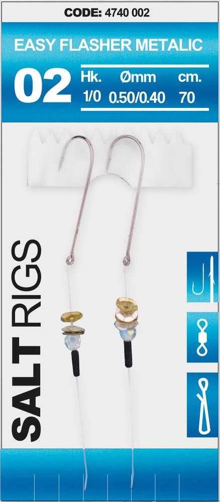 SPRO Salt Rig 2 - Easy Flasher Metalic - Size 1