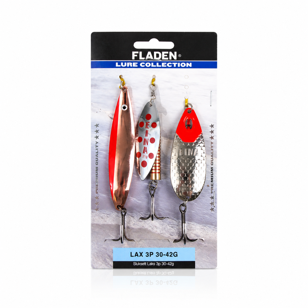 FLADEN Sluksett Laks – Lachs-Blinker-Set 30–42 g