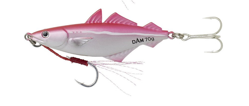 DAM SALT-X Casting Jigs-Pink Coalfish UV30g
