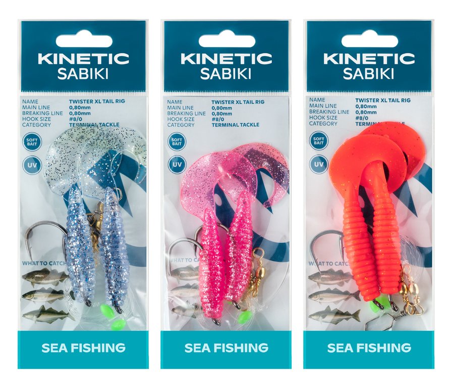 Kinetic Sabiki Twister XL Tail Rig - Vorfach