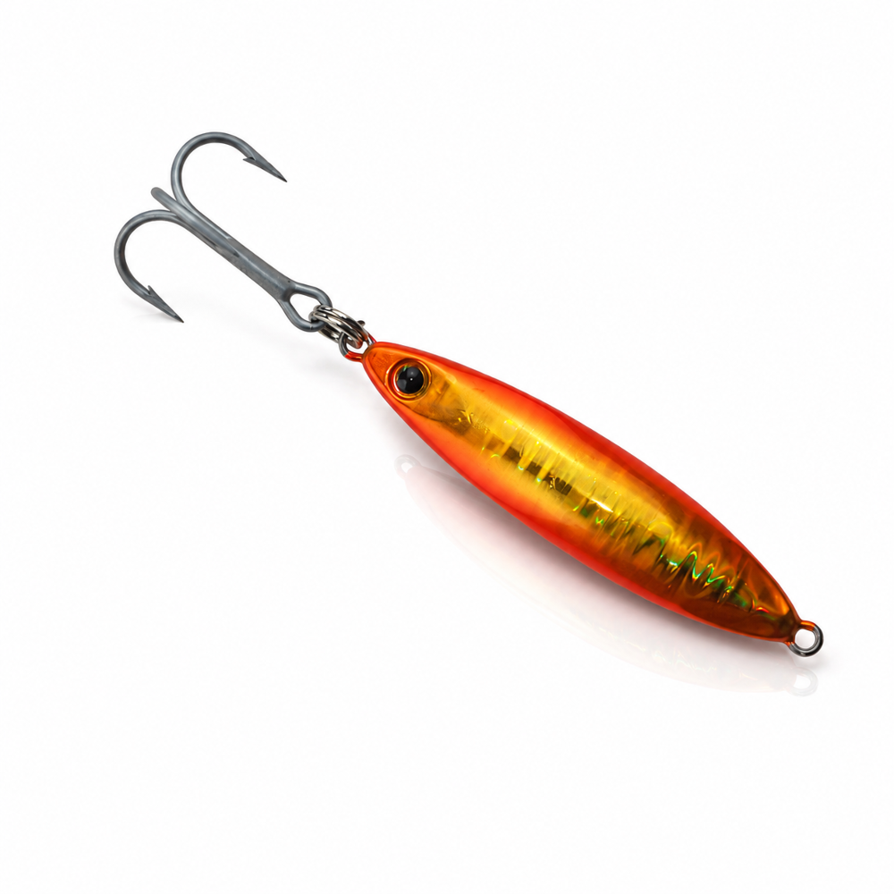 EISELE SEA-FISHING JDM Spinning Jig mit Drilling 20g - Orange/Gold
