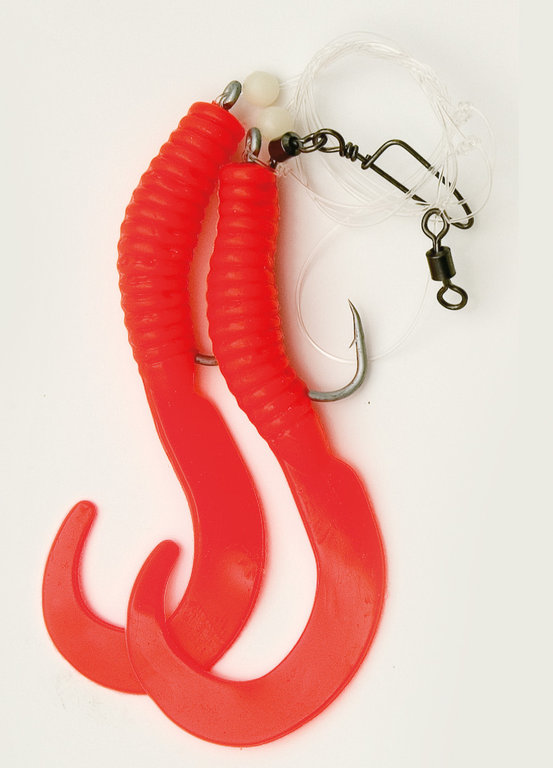 Behr Norwegen Pilksystem mit Doppeltwister japanrot 8/0