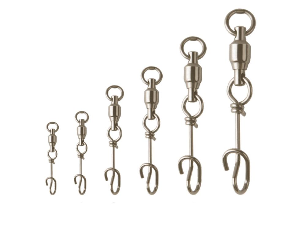 Mustad Quickklip mit Kugellagerwirbel DLT16 – Snap + Ball Bearing Swivel