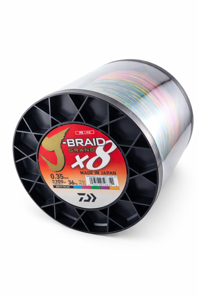 Daiwa J-Braid Grand X8 multicolor 3000m Spule -0,22mm-19,5kg
