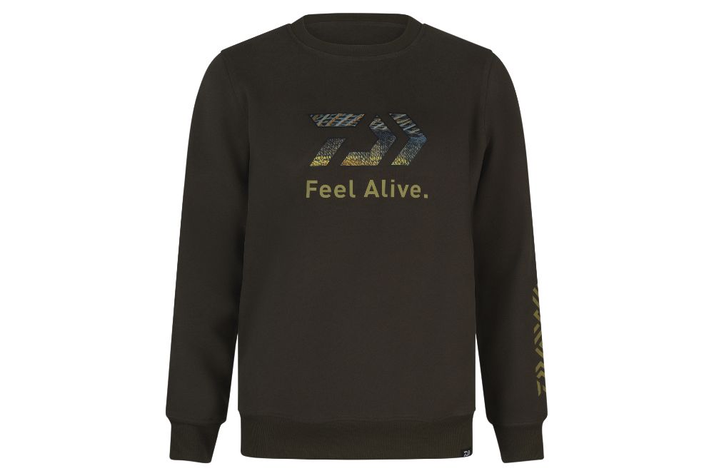 DAIWA D-VEC CREW NECK ZANDER – Sweatshirt Dark Olive