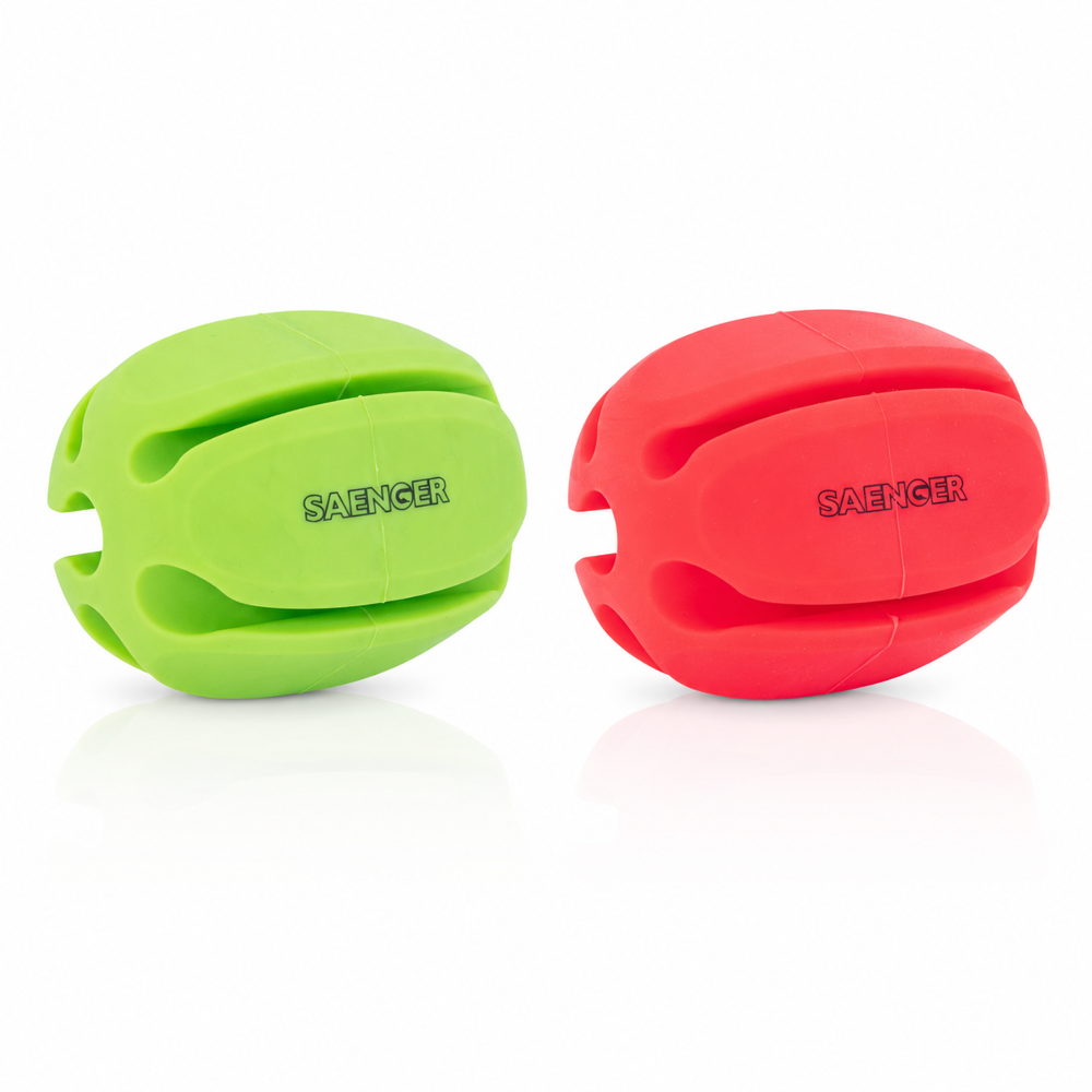SAENGER Spin Rod Clipper Fluo Green + Red – Rutenhalter