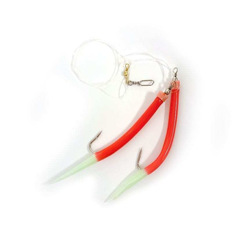 FLADEN Gummi Makk rot-fluo Vorfach