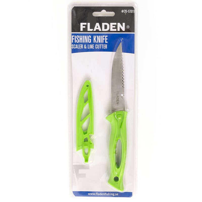 Fladen Fischmesser grün geblistert