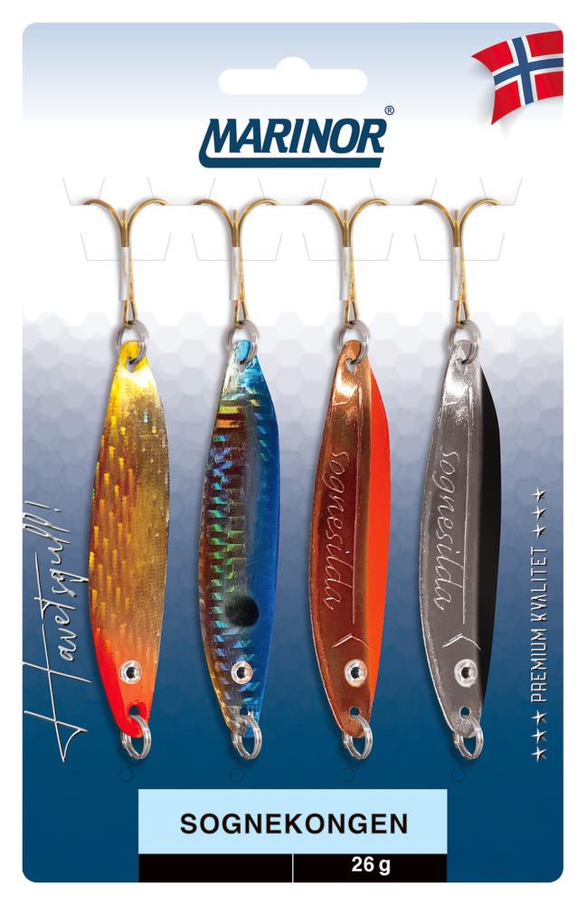 MARINOR SOGNEKONGEN Meerforellen-Blinker-Set 4 Stück