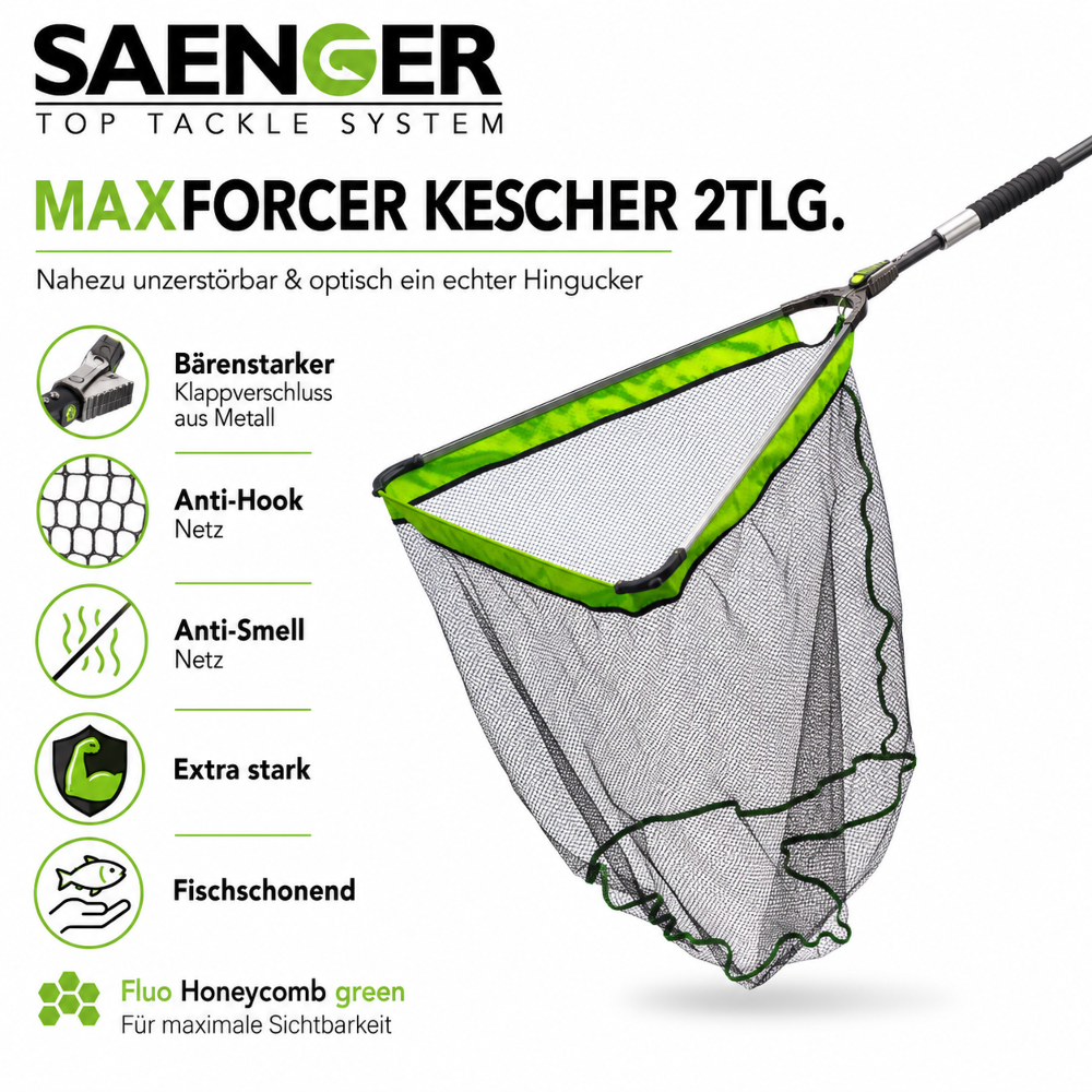 SAENGER MaxForcer Kescher 2tlg. 2,70m