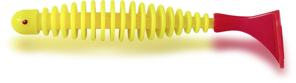 Rhino Salty Paddler - Gummiköder- gelb/rot - 9cm - 2 Stück