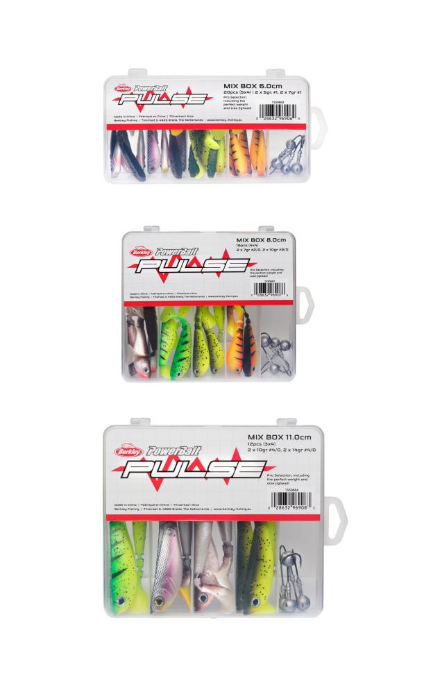 Berkley Pulse Shad Mix Box + Jigheads