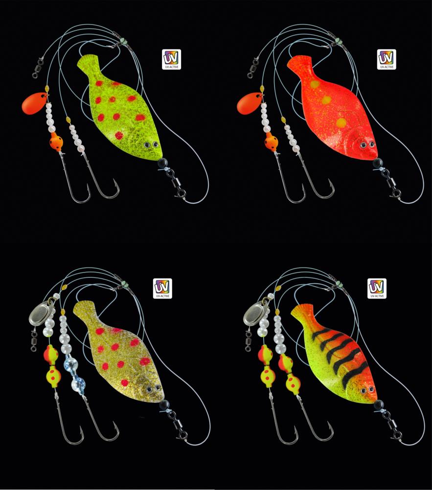 DEGA UV-aktiver Inline Buttlöffel in Schollenform 60g