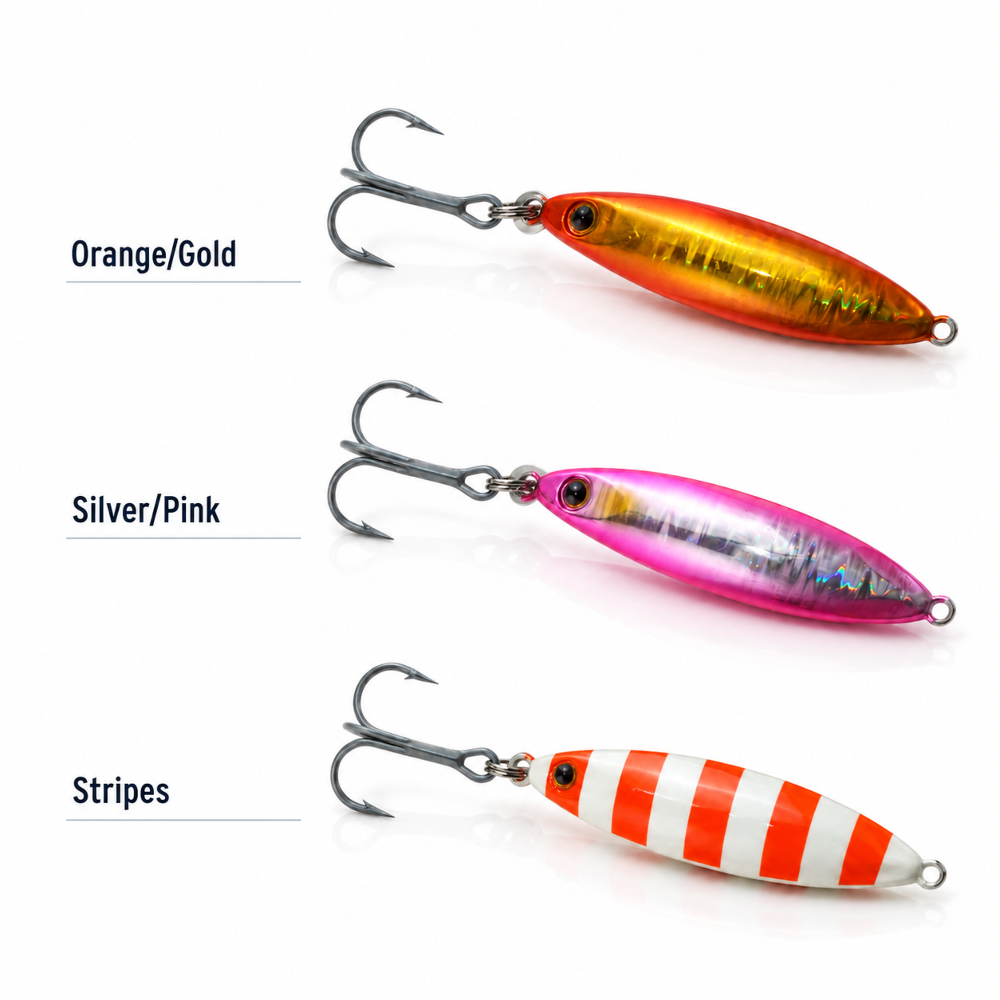 EISELE SEA-FISHING JDM Spinning Jig mit Drilling 40g - Silver/Pink