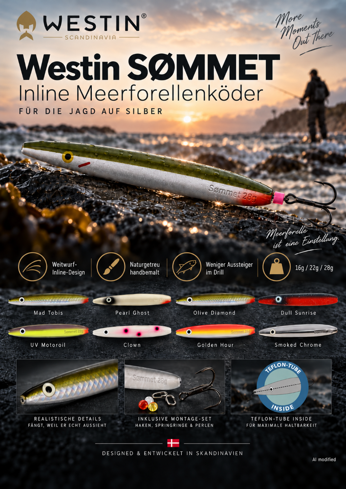 Westin SØMMET - Inline Meerforellenköder 16g - Mad Tobis