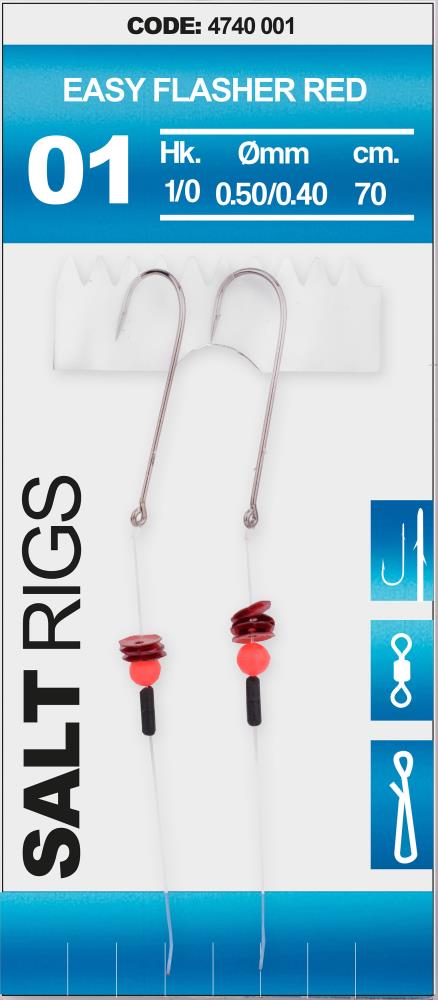 SPRO Salt Rig 1 - Easy Flasher Red - Size 1