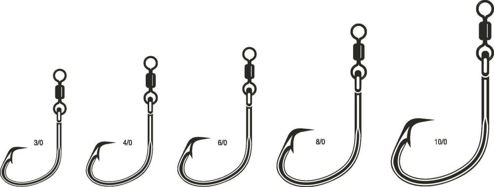VMC 8386BS - Tuna Circle 360° Haken mit Wirbel 8/0
