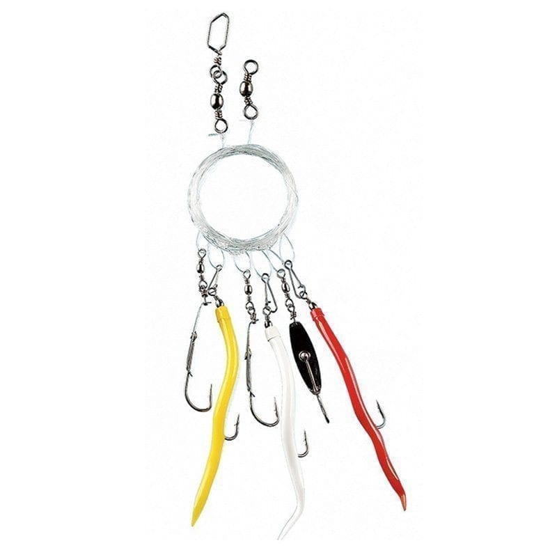 FLADEN Gummi-Makk und Makrelenblinker Vorfach