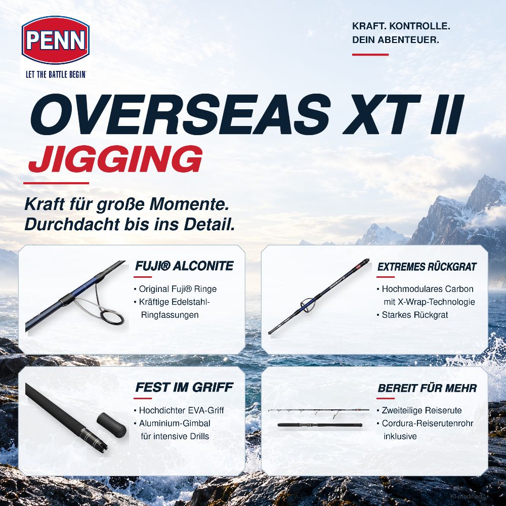 PENN Overseas XT II Jigging 1,55 m