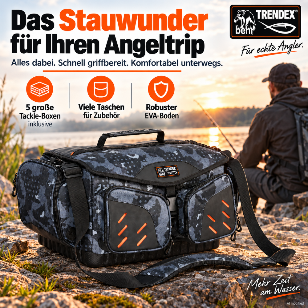 Behr Angeltasche Ranger 13 mit 5 Tackle-Boxen