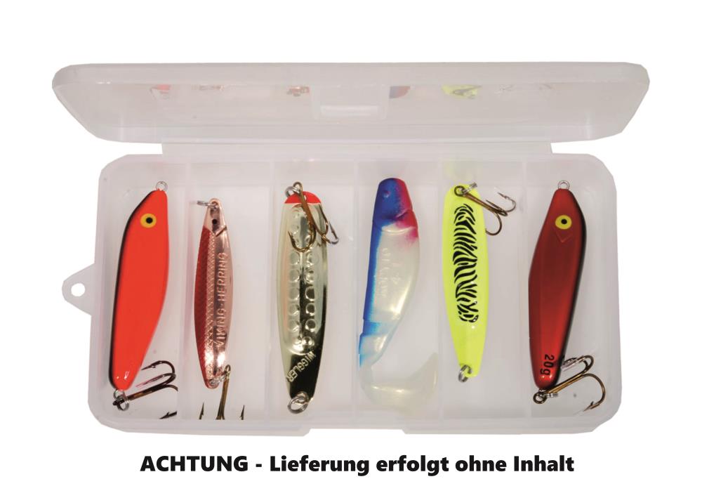 WIGGLER lure box 6 compartments - 110x200mm