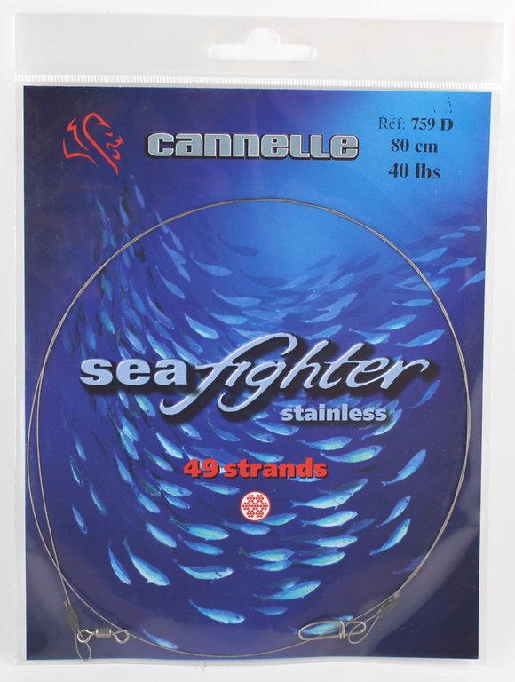 cannelle SEAFIGHTER steel leader for sea fishing