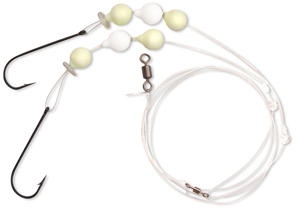Zebco Flatty Wishbone Rigs - Boots- und Brandungsvorfach-glo
