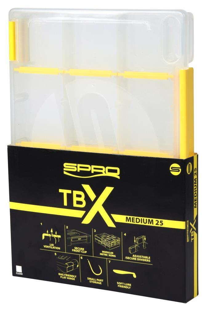 SPRO TBX 25M - Clear - Tackle Box 25,5x17,5x2,5cm