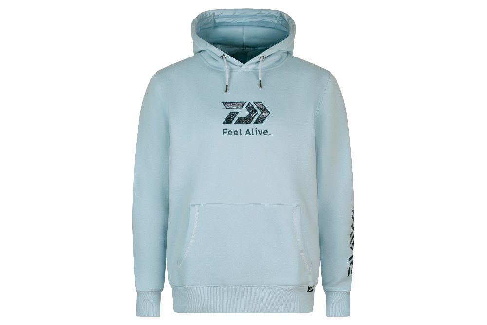 DAIWA D-VEC HOODIE TROUT – Kapuzenpullover Light Blue