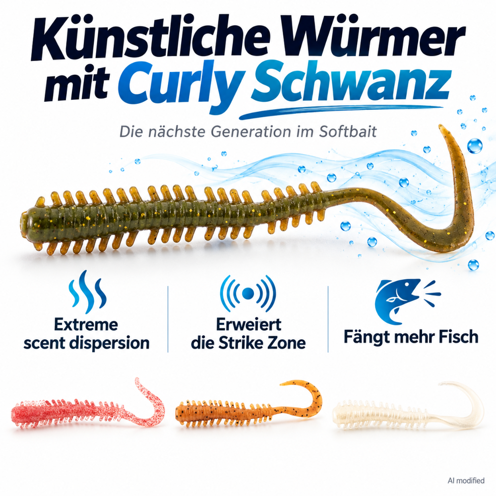Berkley Gulp! Saltwater Isome Curly Worms 10cm - Camo