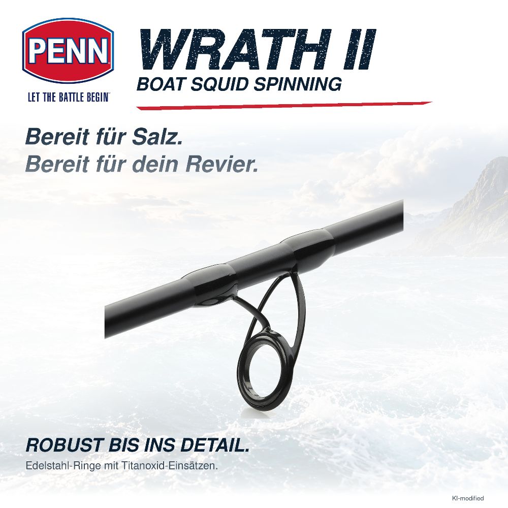 PENN Wrath II Boat Squid Spinning Rod 2,13m - 150g