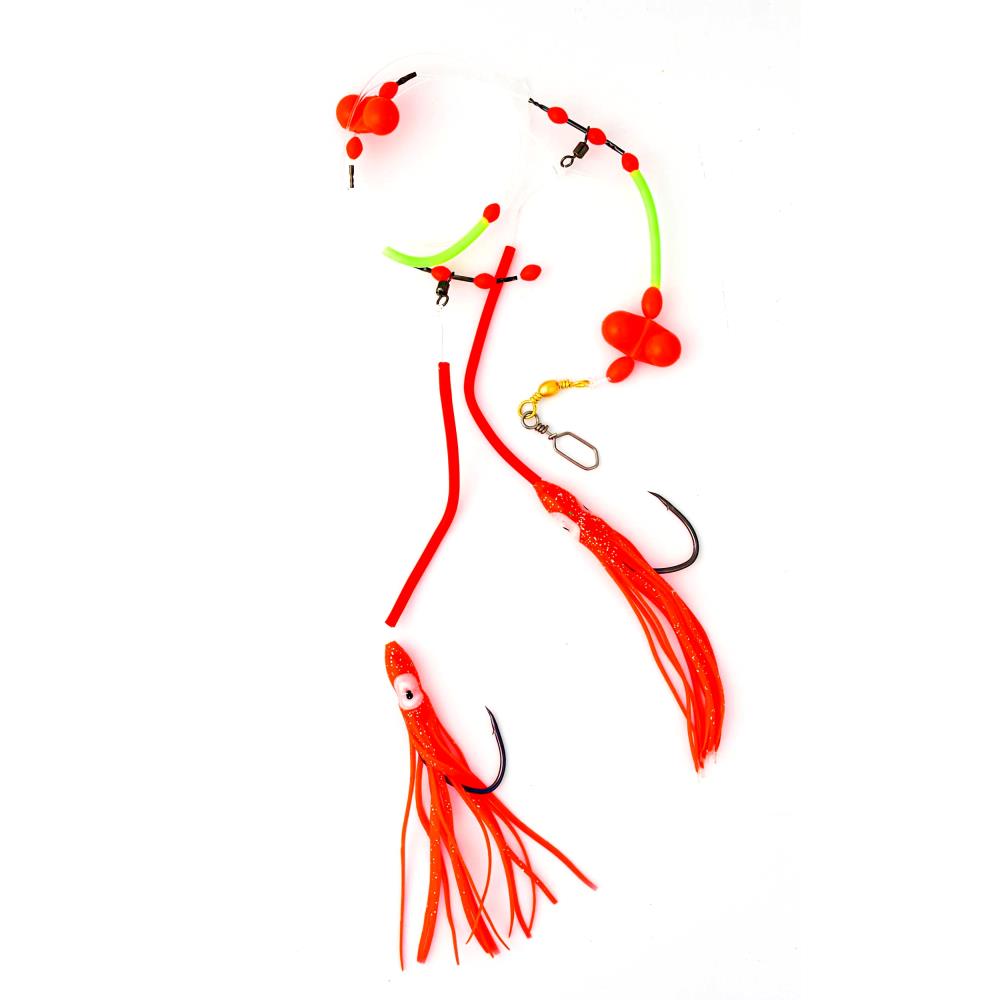 FLADEN cod and whiting leader - 2 red octopuses