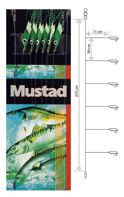 Mustad Piscator X-green Rig T92