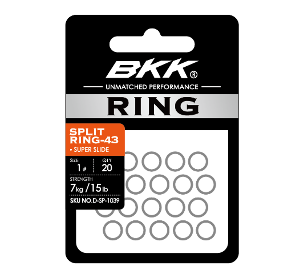 BKK Split Ring-43 SS - Sprengringe - Größe 3 - 12kg