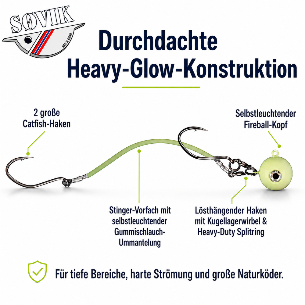 Søvik Natural Bait 015 Fireball Heavy Glow 500g