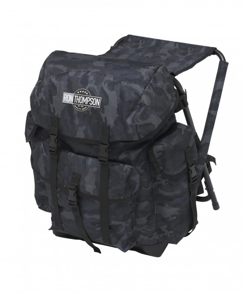 Ron Thompson Camo Backpack - Rucksack mit Stuhl