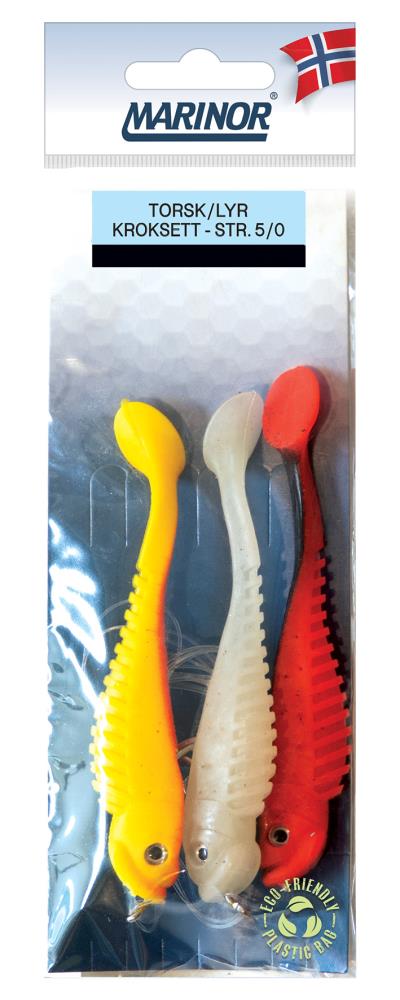 MARINOR Kroksett Torsk/lyr 5/0 - Soft Lure-Rig