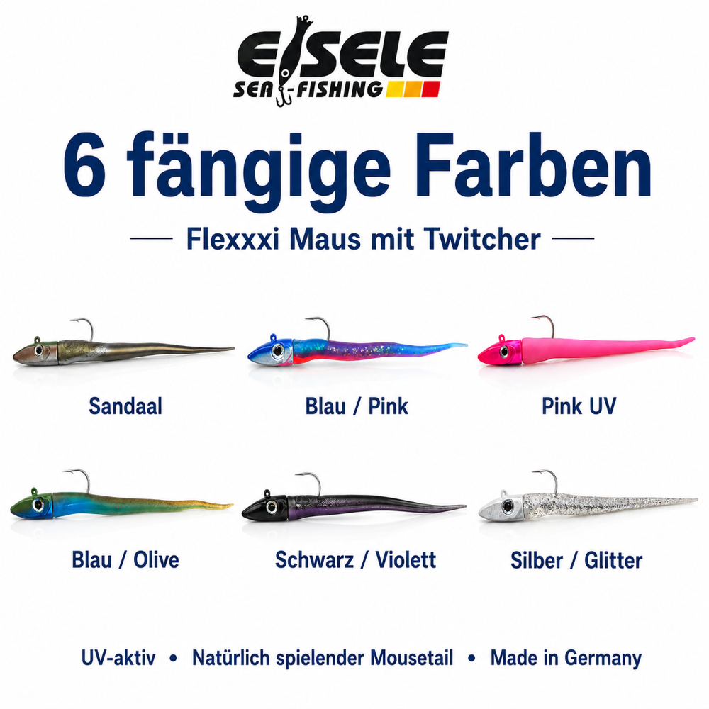 Eisele Sea-Fishing Flexxxi Maus mit Twitcher 16g - Pink