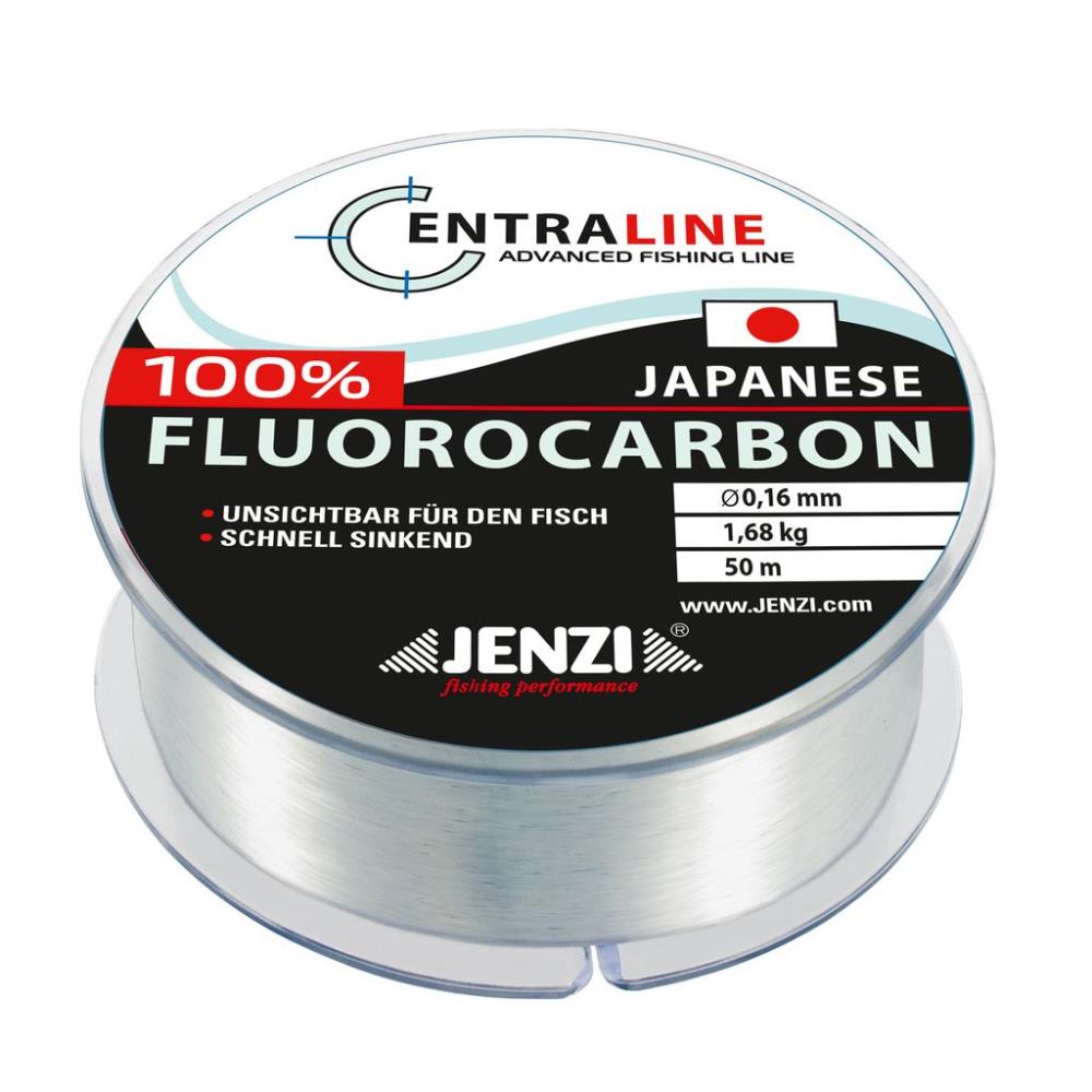 Jenzi Fluorocarbon Schnur 0,16mm - 1,68kg - 50m