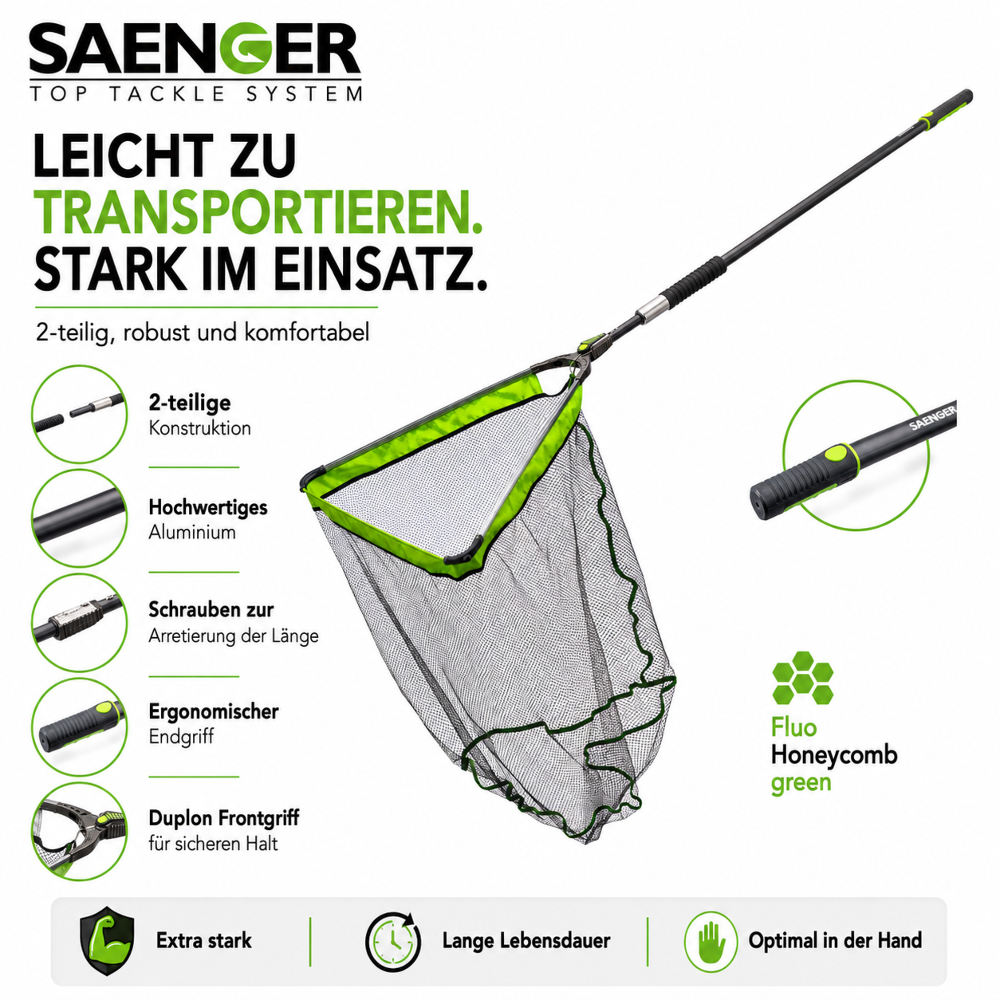 SAENGER MaxForcer Kescher 2tlg. 2,70m