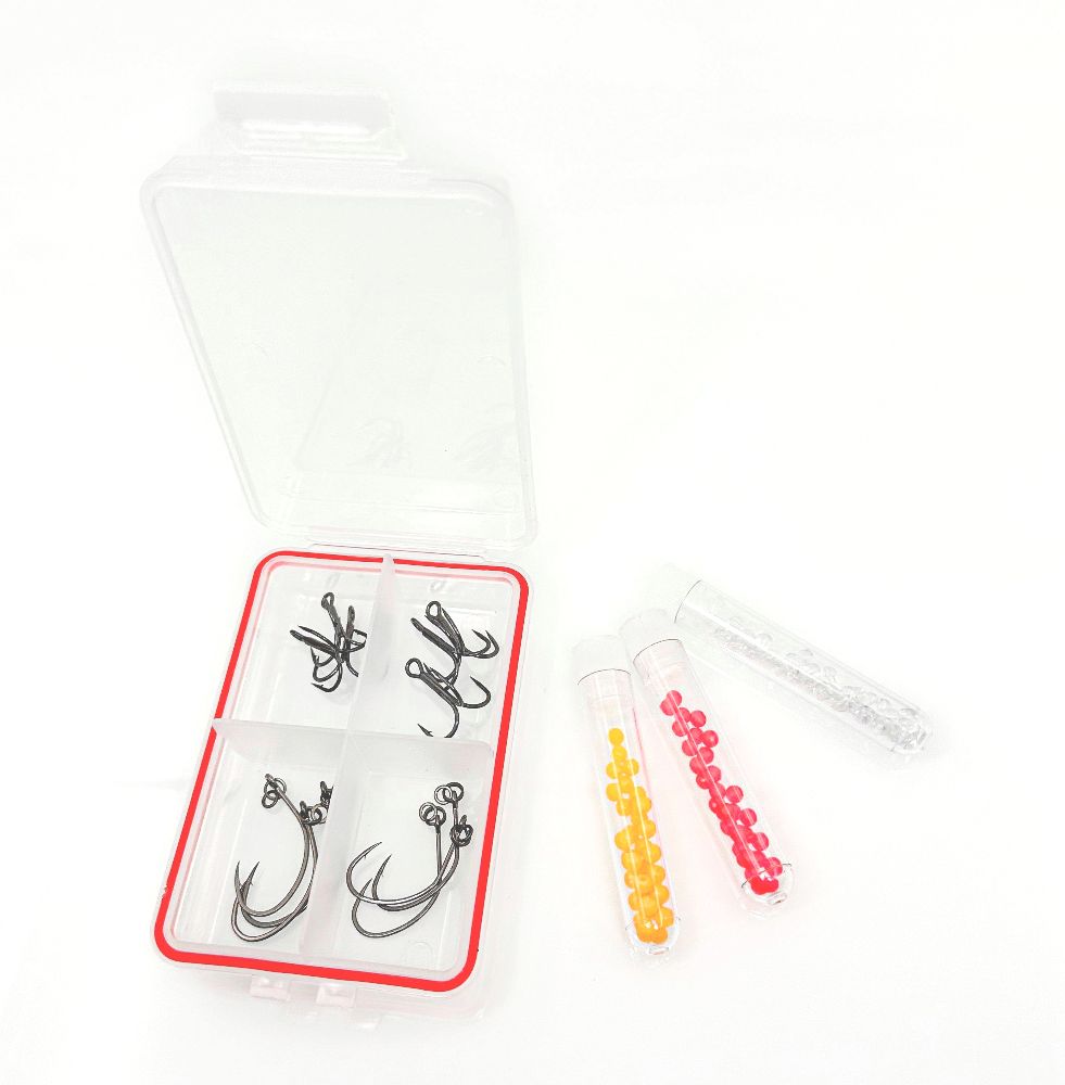 Savage Gear Seatrout Hooks and Beads Kit – Haken- & Perlen-Set für Line-Thru Köder
