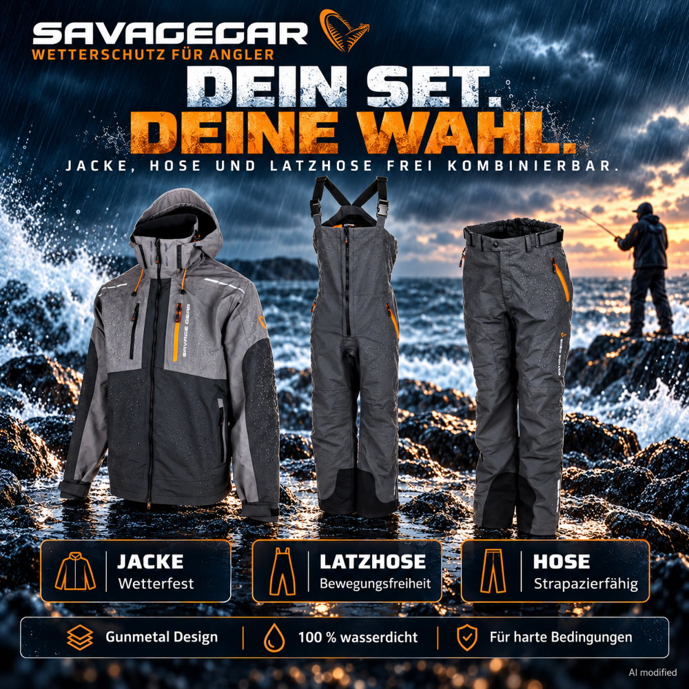 Savage Gear WP Performance Gunmetal Hose - Größe M