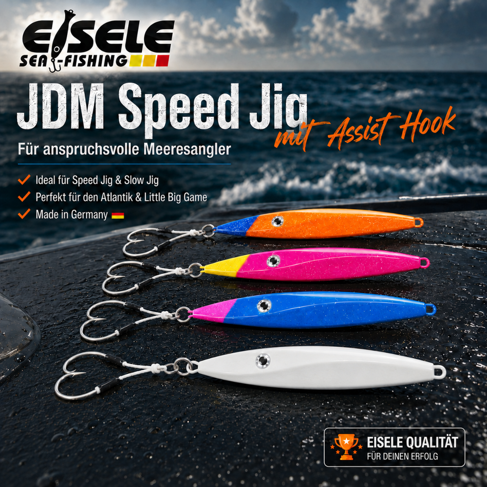 EISELE JDM Speed Jig mit Assist Hook 300g - White/Black