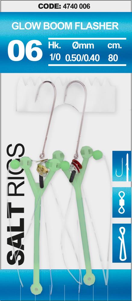 SPRO Salt Rig 6 - Glow Boom Flasher 1/0