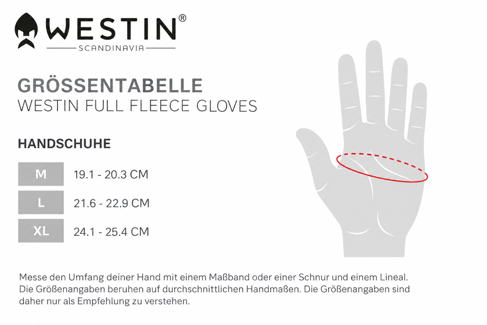 Westin Full Fleece Gloves - Size M