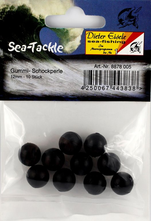 Dieter Eisele Rubber Beads (shock bead) black 12mm