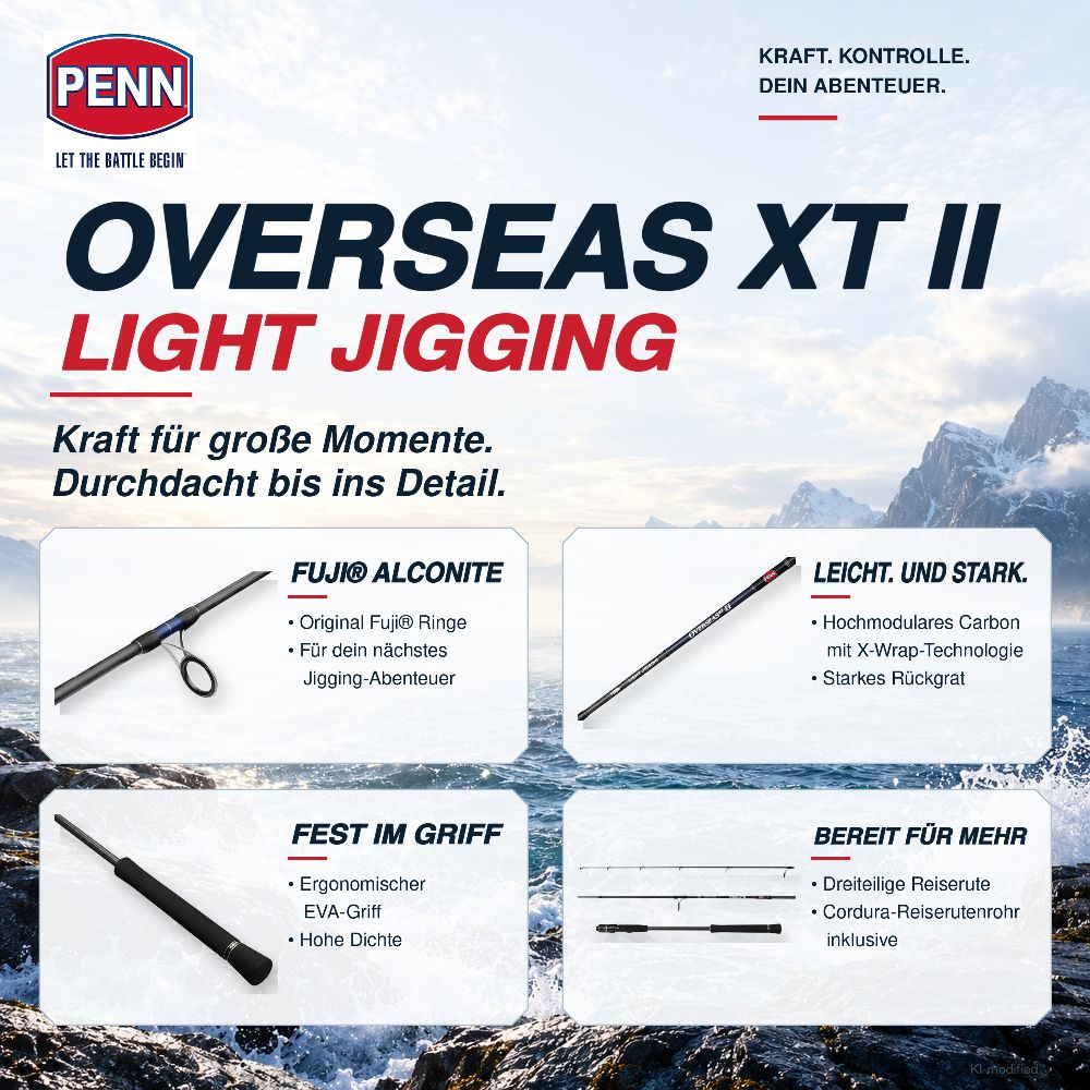 PENN Overseas XT II Light Jigging