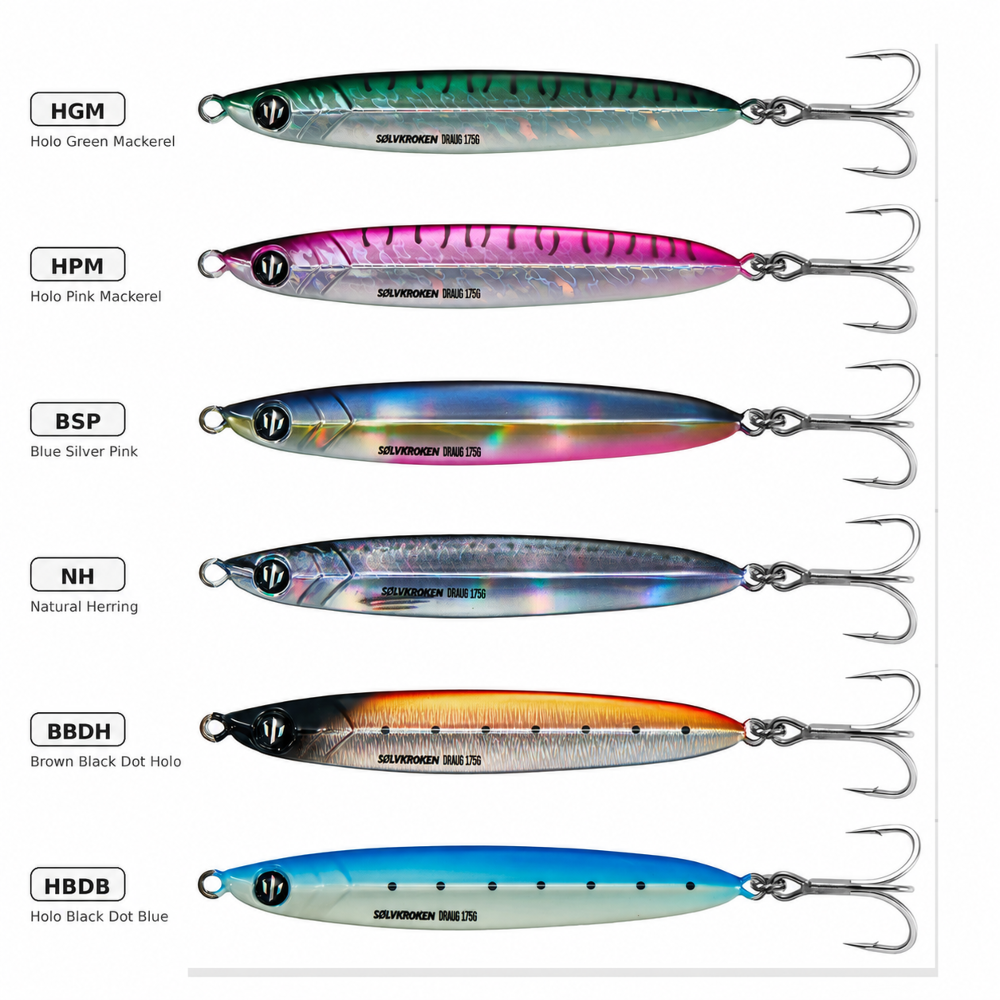 Sølvkroken DRAUG Slow Pitch Jig – Lead-Free 115g - Blue Silver Pink