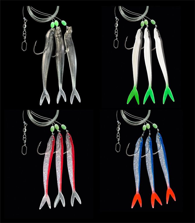 DEGA Norwegen-Paternoster mit Gummifisch